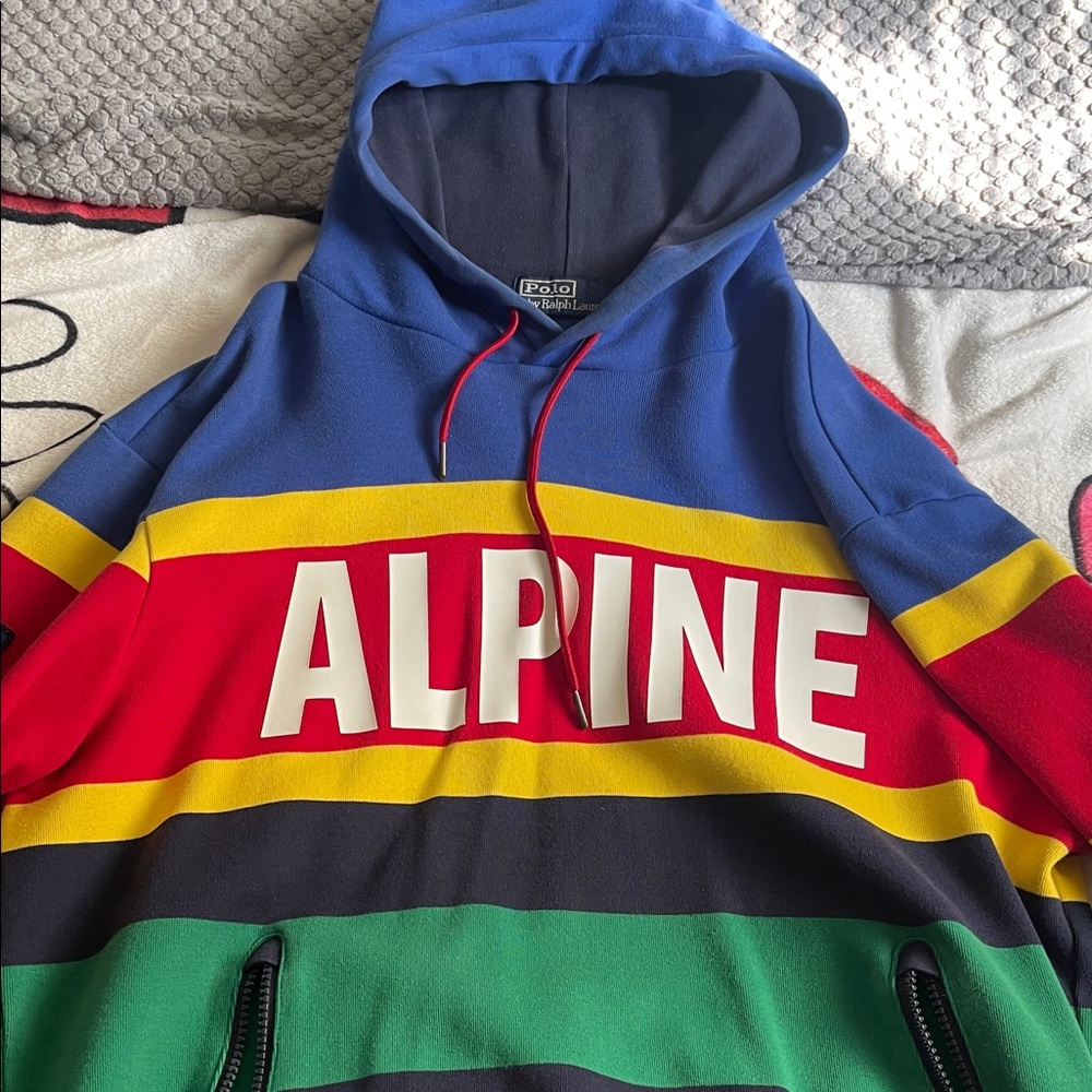 Alpine Vibrant Striped Hoodie Sweater